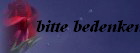 bitte bedenken